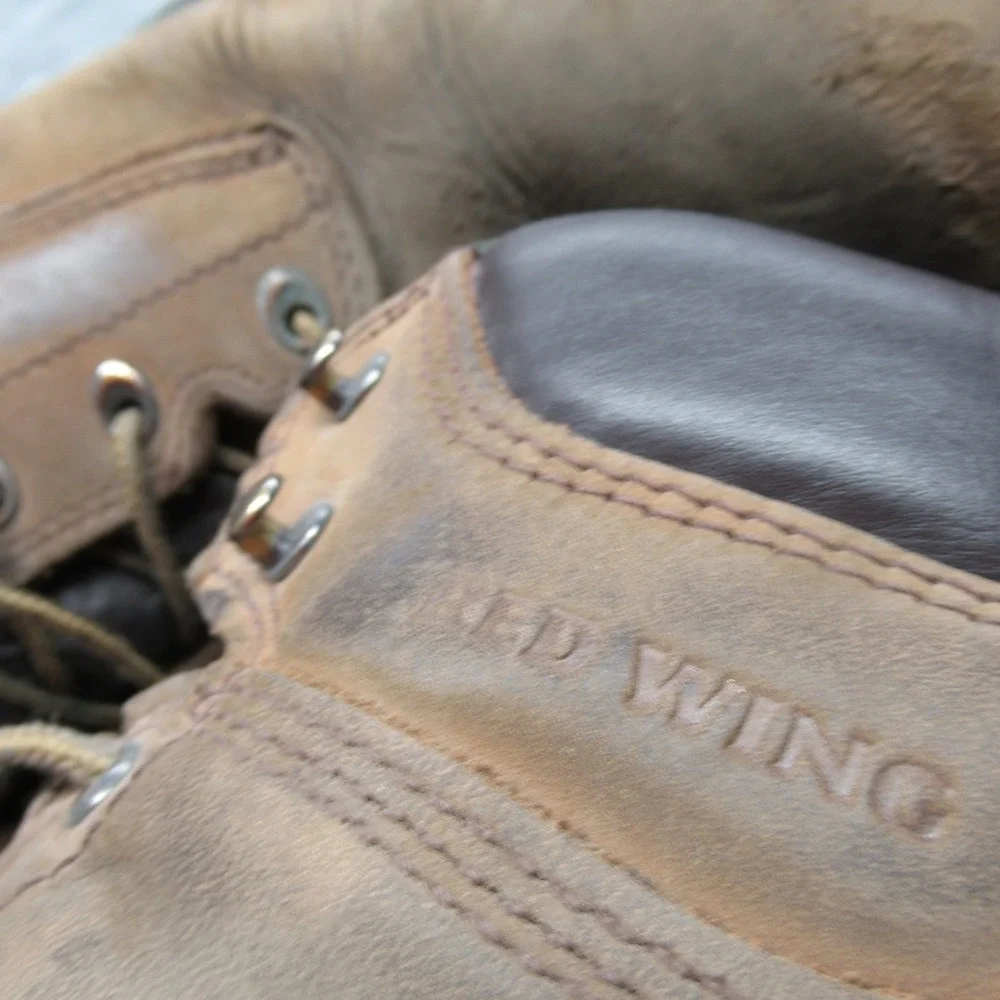 Red Wing Men 14D Boots Brown King Safety Toe Non Metallic Waterproof 2240 Rugged
